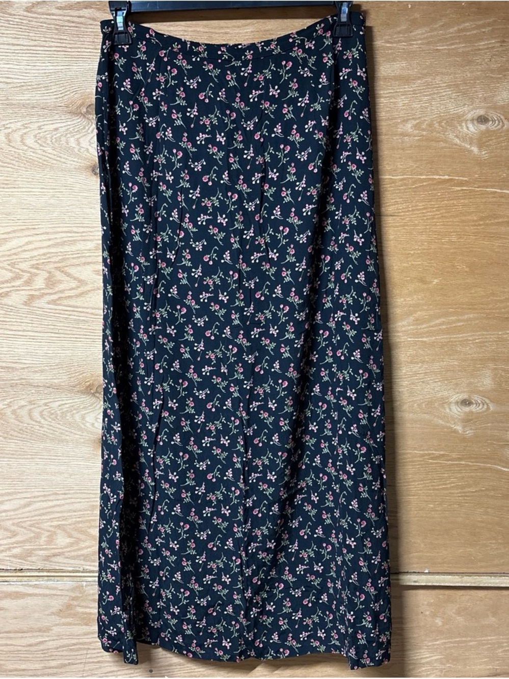 Carol Anderson Collection Vintage Floral Print Maxi Skirt - Black